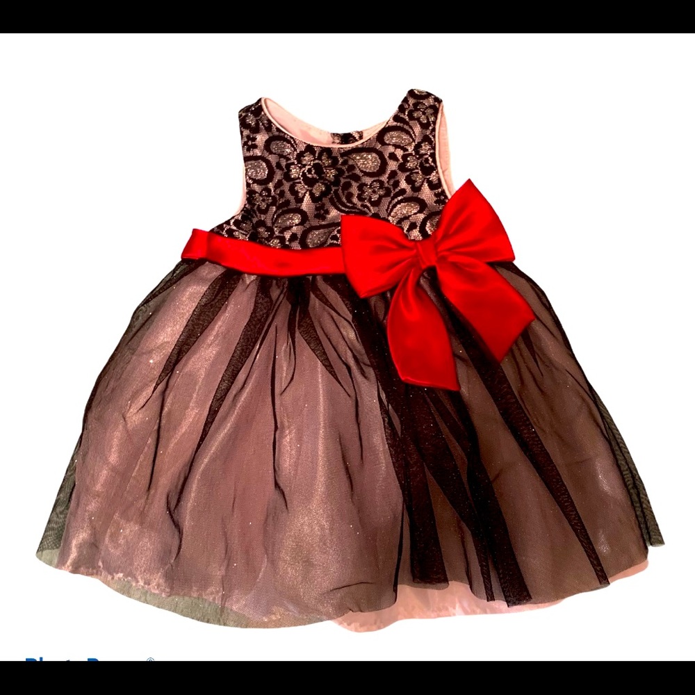 Infant black and red dress size 12 months
